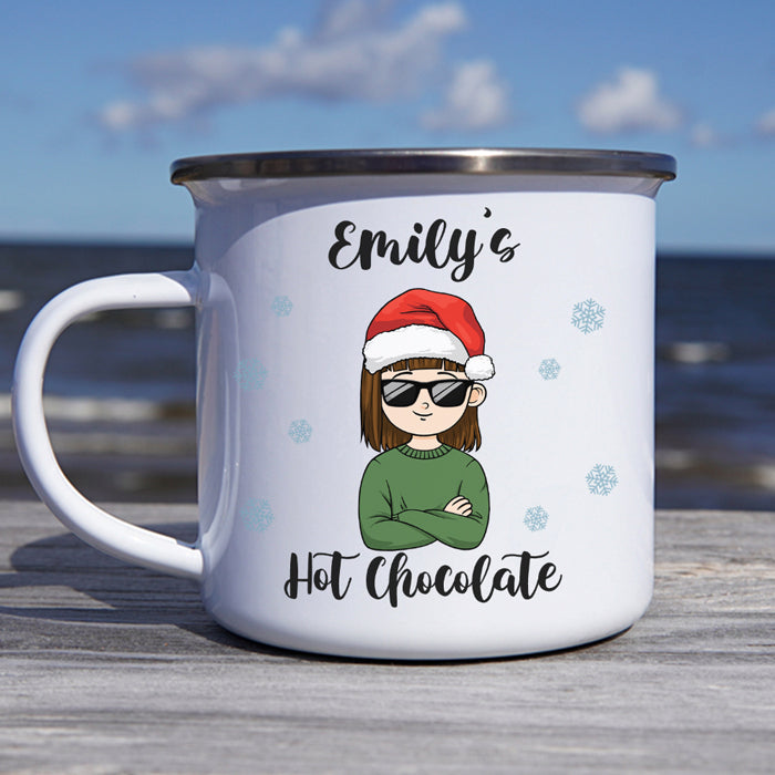 Chocolat chaud de Noël pour enfant - Tasse à chocolat chaud personnalisée pour enfant - Cadeau de Noël pour les fêtes d'anniversaire, cadeau d'anniversaire