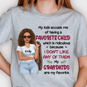 Mes enfants m'accusent d'avoir un enfant préféré - Cadeau pour maman, grand-mère - T-shirt unisexe personnalisé, sweat à capuche