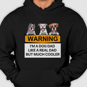 Attention, je suis papa d'un chien - Cadeau pour papa d'un chien - T-shirt unisexe personnalisé, sweat à capuche