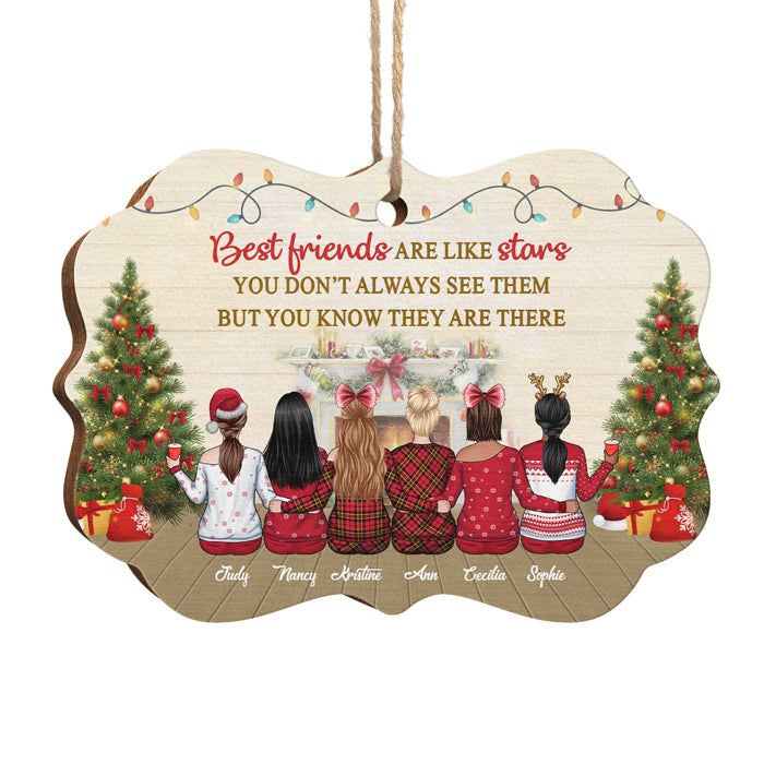 Les meilleurs amis sont difficiles à trouver, car les meilleurs sont les miens - Décoration personnalisée Bestie - Bois en forme de Benelux - Cadeau de Noël pour meilleures amies, meilleures amies, sœurs
