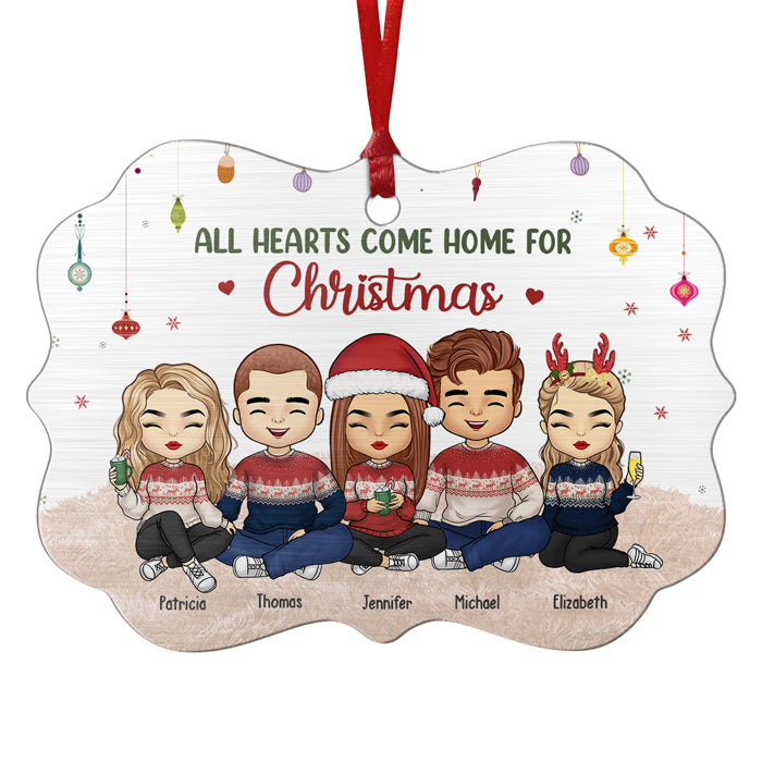 Le plus beau cadeau de tous, c'est la famille - Décoration familiale personnalisée - Aluminium en forme de Benelux - Cadeau de Noël pour les membres de la famille