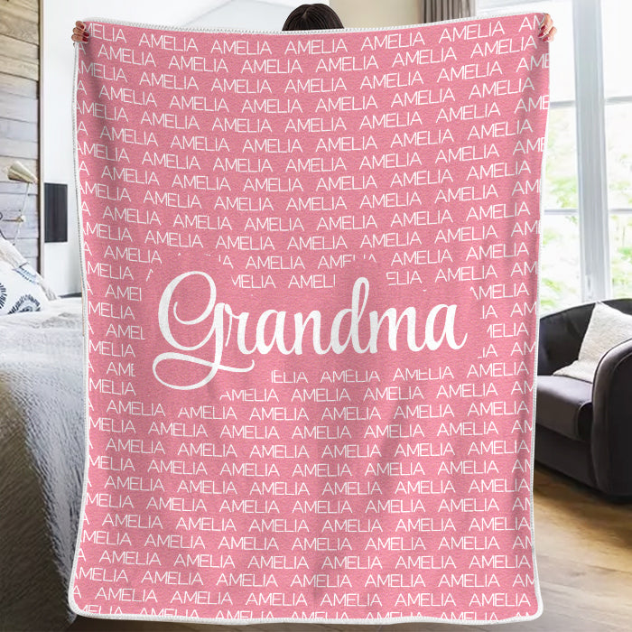 Couverture personnalisée pour toute la famille, chaleureuse et confortable, idéale pour les grands-parents, les grands-parents et les grands-pères.