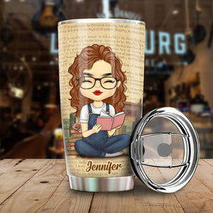 Books Give A Soul To The Universe, Wings To The Mind - Personalized Tumbler.
