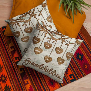 Les petits-enfants rendent la vie plus belle – Cadeau pour grand-mère, oreiller personnalisé (coussin inclus)