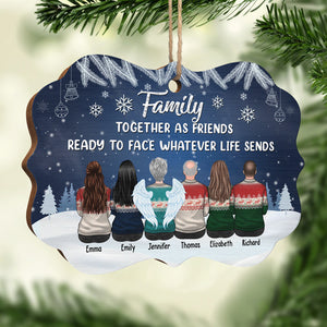 Nous restons ensemble jusqu'au bout - Décoration familiale personnalisée - Bois en forme de Benelux - Cadeau de Noël pour frères et sœurs, cousins