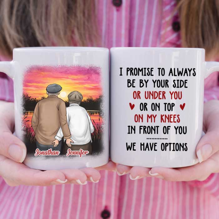 I Promise To Always Be By Your Side - Gift For Couples, Personalized Mug.