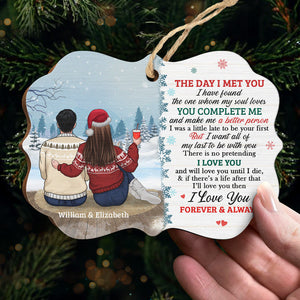 Tu fais de moi une meilleure personne - Décoration de Noël en bois personnalisée en forme de Benelux - Cadeau pour couple, mari et femme, anniversaire, fiançailles, mariage, cadeau de mariage, cadeau de Noël