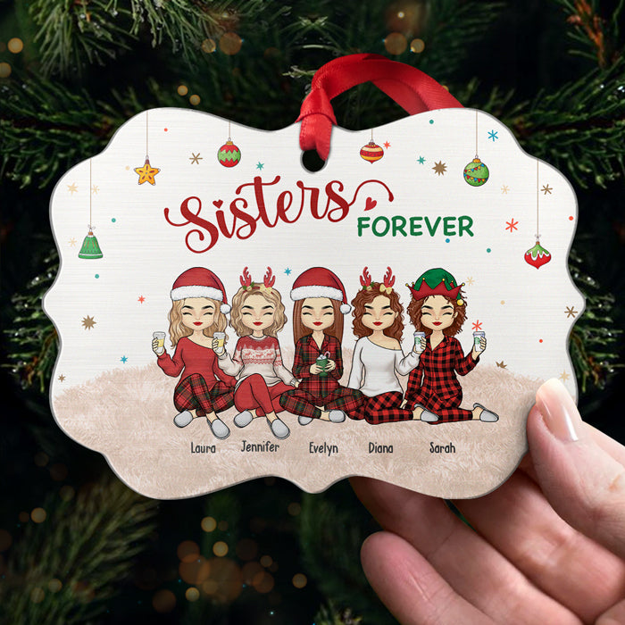 Nous sommes les meilleurs amis pour toujours - Ornement personnalisé Bestie - Forme Benelux en aluminium - Cadeau de Noël pour les meilleures amies, BFF, sœurs