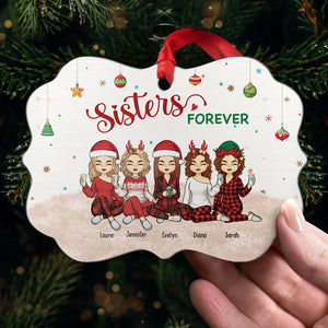 Nous sommes les meilleurs amis pour toujours - Ornement personnalisé Bestie - Forme Benelux en aluminium - Cadeau de Noël pour les meilleures amies, BFF, sœurs
