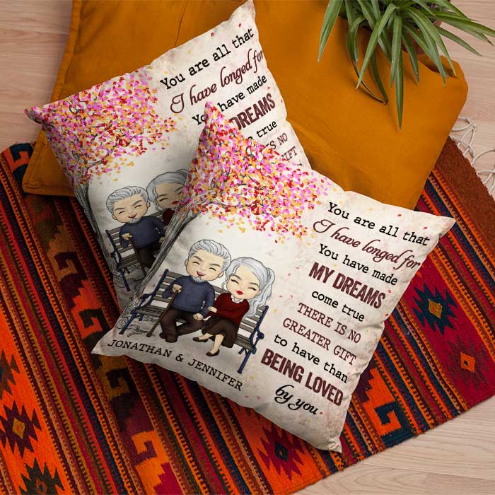 You Are All That I Have Longed - Gift For Couples, Personalized Pillow (Insert Included).