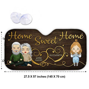 Sweet Home - Pare-soleil de voiture personnalisé - Cadeau pour couple, mari et femme