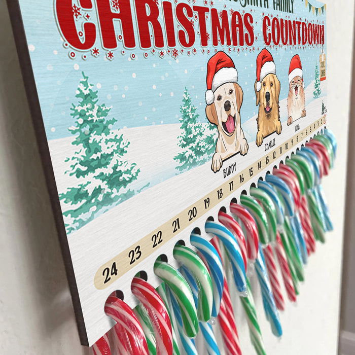 Noël est la période la plus merveilleuse de l'année - Panneau en bois personnalisé pour chien et chat, compte à rebours de Noël, calendrier de l'Avent - Cadeau de Noël pour propriétaires et amoureux des animaux