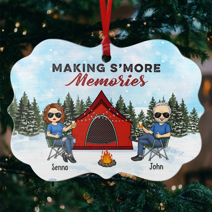 La vie est plus belle autour d'un feu de camp - Décoration personnalisée pour meilleure amie - En aluminium en forme de Benelux - Cadeau de Noël pour meilleures amies, meilleures amies, sœurs