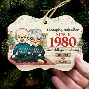 Ennuyeux et toujours aussi fort - Décoration de Noël en bois personnalisée en forme de Benelux - Cadeau pour couple, mari et femme, anniversaire, fiançailles, mariage, cadeau de mariage, cadeau de Noël