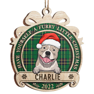 Offrez-vous un Noël tout en fourrure ! Décoration personnalisée pour chien et chat ! Forme ronde en bois ! Cadeau de Noël pour les propriétaires et les amoureux des animaux.