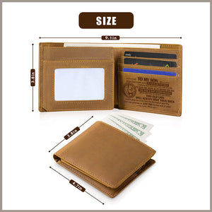 To My Son When God Made Sons, He Gave Me The Best - Bifold Wallet - To My Son, Gift For Son, Son Gift From Dad And Mom, Birthday Gift For Son, Christmas Gift