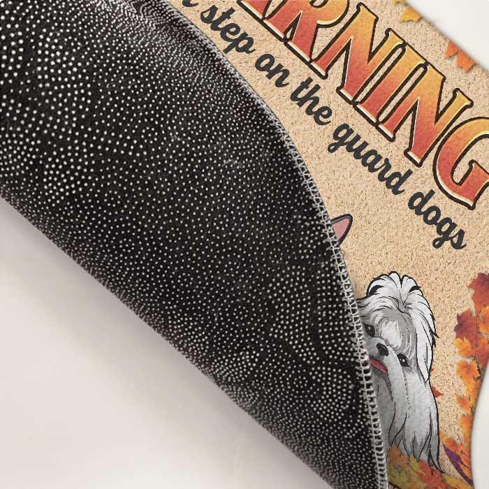 Ne marchez pas sur le chien de garde - Tapis décoratif personnalisé - Cadeau pour les amoureux des chiens, propriétaires de chiens, cadeau pour chien, cadeau pour les amoureux des animaux