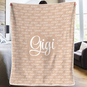 Couverture personnalisée pour toute la famille, chaleureuse et confortable, idéale pour les grands-parents, les grands-parents et les grands-pères.