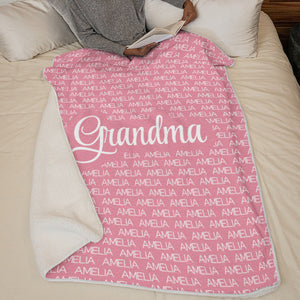 Couverture personnalisée pour toute la famille, chaleureuse et confortable, idéale pour les grands-parents, les grands-parents et les grands-pères.