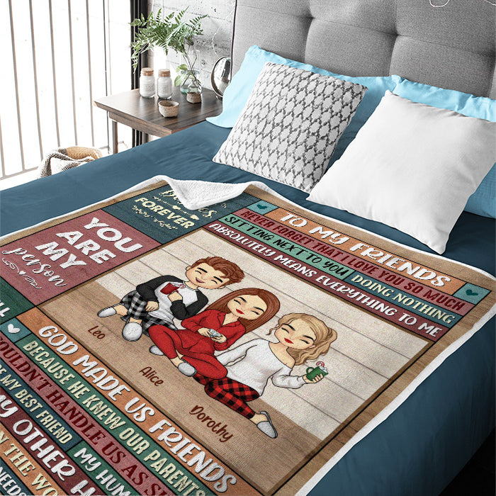 Tu es tout pour moi - Couverture personnalisée Bestie - Cadeau de Noël pour meilleures amies, BFF, sœurs