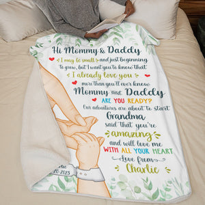 Votre bonheur est né - Couverture personnalisée pour bébé - Cadeau de naissance, cadeau pour la première maman