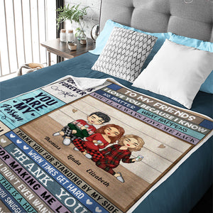 Tu es ma personne et tu le seras toujours - Couverture personnalisée Bestie - Cadeau de Noël pour les meilleures amies, BFF, sœurs