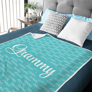 Couverture personnalisée pour toute la famille, chaleureuse et confortable, idéale pour les grands-parents, les grands-parents et les grands-pères.