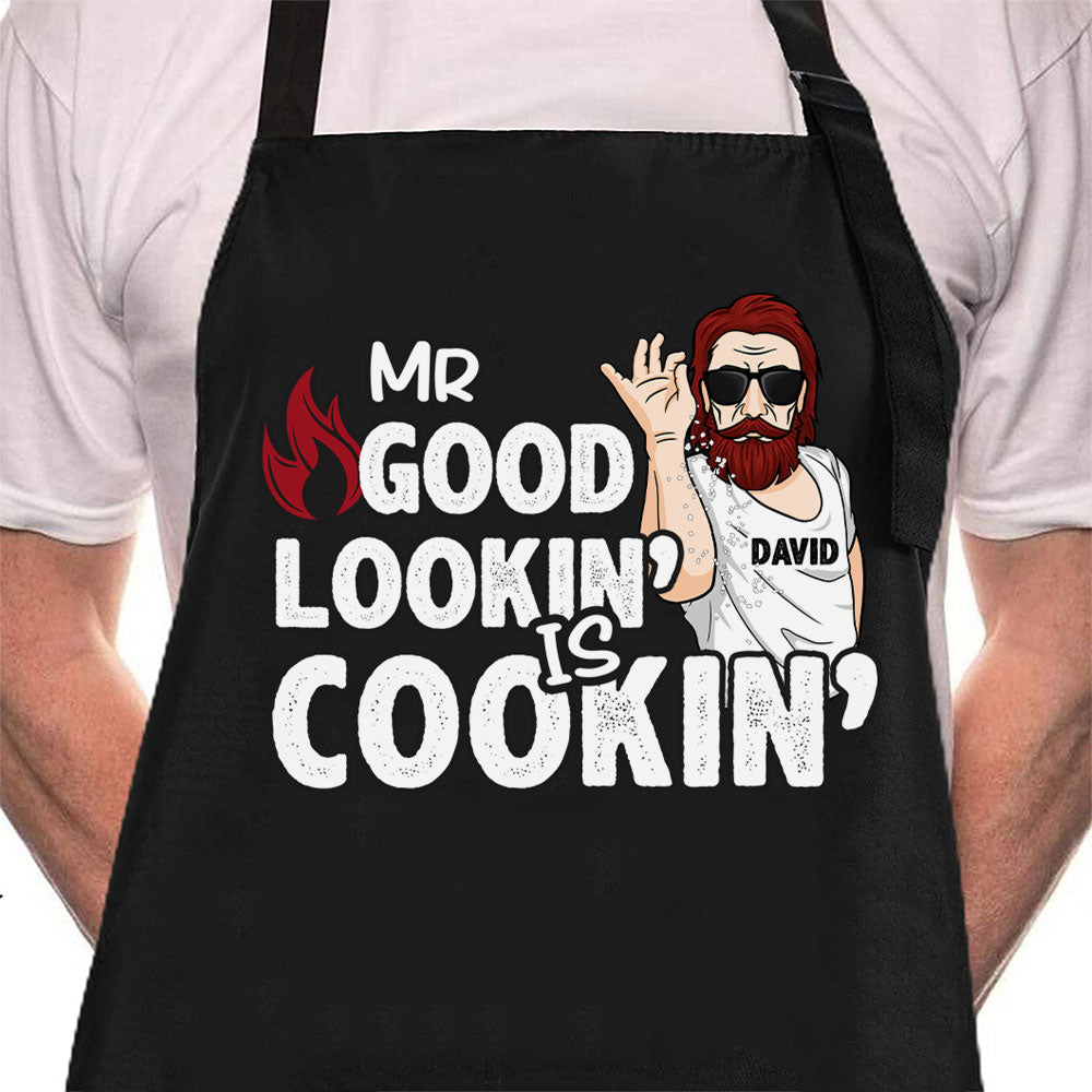 Monsieur Beau Gosse Cuisine - Cadeau pour papa, cadeau pour grand-père - Tablier personnalisé 