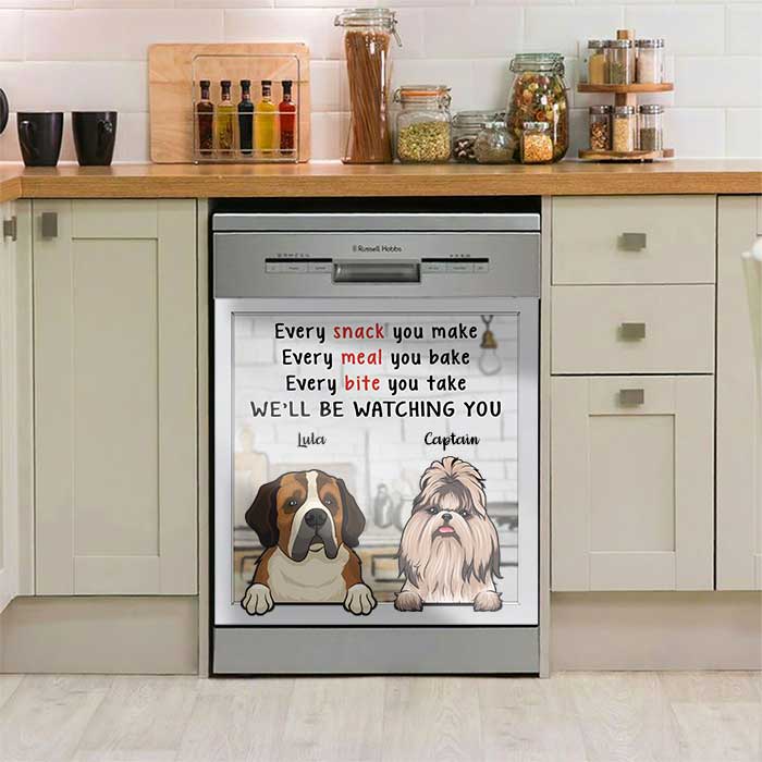 We'll Be Watching You Kitchen - Personalized Dishwasher Cover.