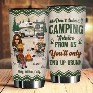 Vous finirez ivre - Gobelet personnalisé - Cadeau pour les amateurs de camping
