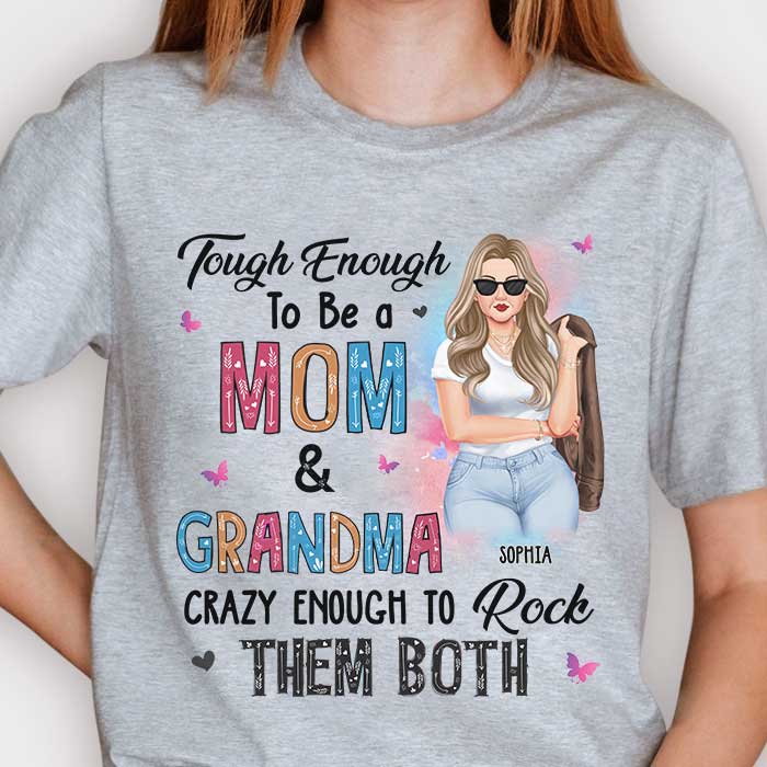 Assez forte pour être maman et grand-mère - Cadeau pour maman, grand-mère - T-shirt unisexe personnalisé, sweat à capuche
