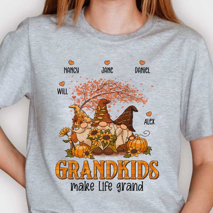 Grandkids Make Life Grand - Personalized Unisex T-Shirt.