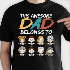 Je suis leur papa génial - T-shirt unisexe personnalisé, sweat à capuche - Cadeau pour papa