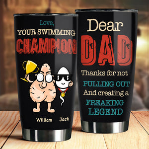 Votre champion de natation - Gobelet personnalisé - Cadeau pour papa