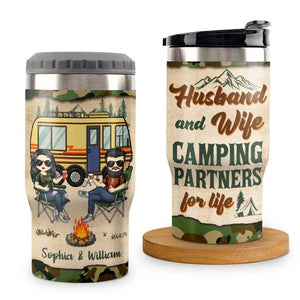 Souvenirs d'un camping - Glacière personnalisée - Cadeau pour couples, cadeau pour les amateurs de camping