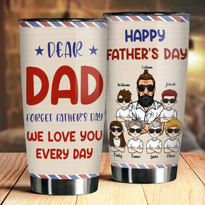 Nous t'aimons tous les jours - Gobelet personnalisé - Cadeau pour papa, grand-père, cadeau pour la fête des pères