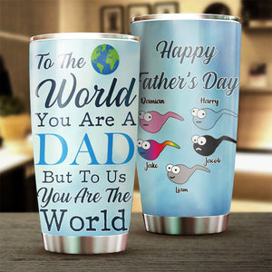 Pour nous, vous êtes le monde - Gobelet personnalisé - Cadeau pour papa, grand-père, cadeau pour la fête des pères