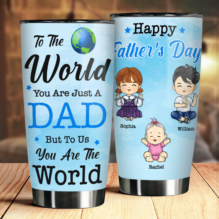 Pour nous, tu es le monde - Gobelet personnalisé - Cadeau pour papa, cadeau pour la fête des pères