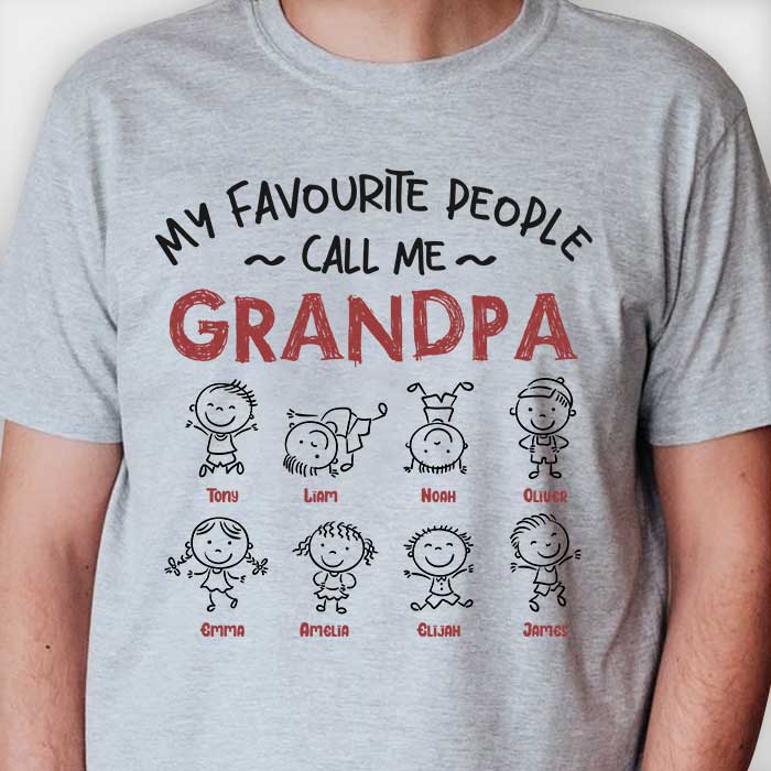 Je m'appelle Grand-père - T-shirt unisexe personnalisé, sweat à capuche - Cadeau pour maman, grand-mère, papa et grand-père