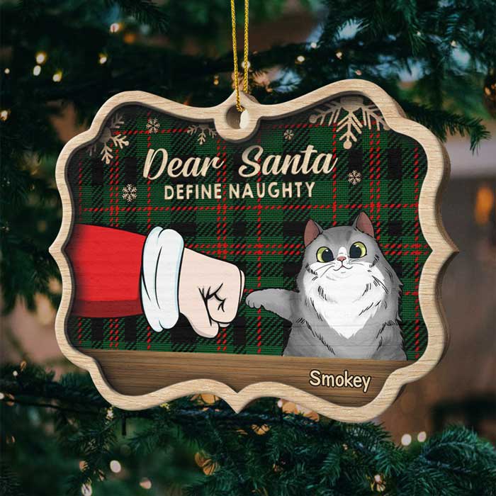 I'm Too Cute For the Naughty List - Personalized Shaped Ornament.