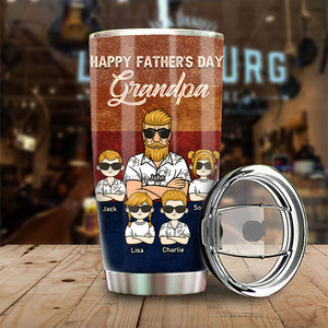 Au moins, tu n'as pas de petits-enfants moches - Cadeau pour papa, grand-père, cadeau pour la fête des pères - Gobelet personnalisé