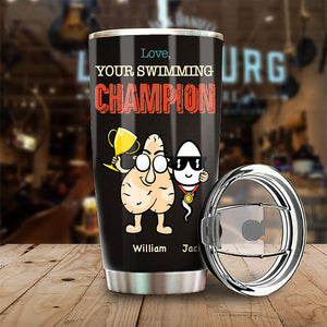 Votre champion de natation - Gobelet personnalisé - Cadeau pour papa