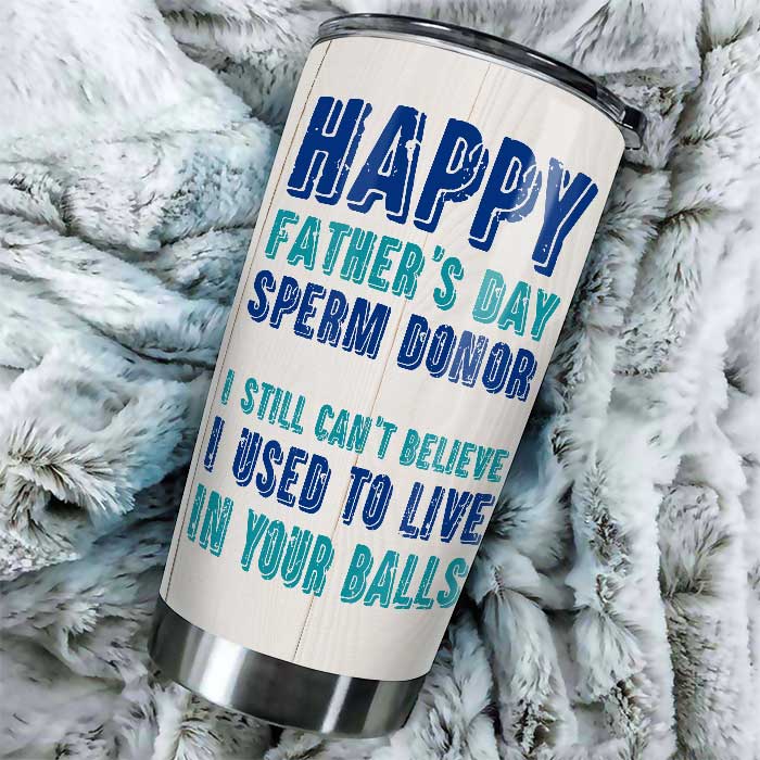 Bonne fête des pères, donneur de sperme ! Gobelet personnalisé ! Cadeau pour papa, cadeau pour la fête des pères