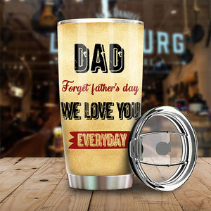 Cher papa, nous t'aimons tous les jours - Gobelet personnalisé - Cadeau pour papa, cadeau pour la fête des pères