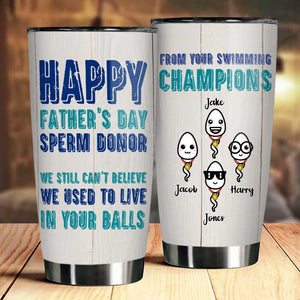 Bonne fête des pères, donneur de sperme ! Gobelet personnalisé ! Cadeau pour papa, cadeau pour la fête des pères