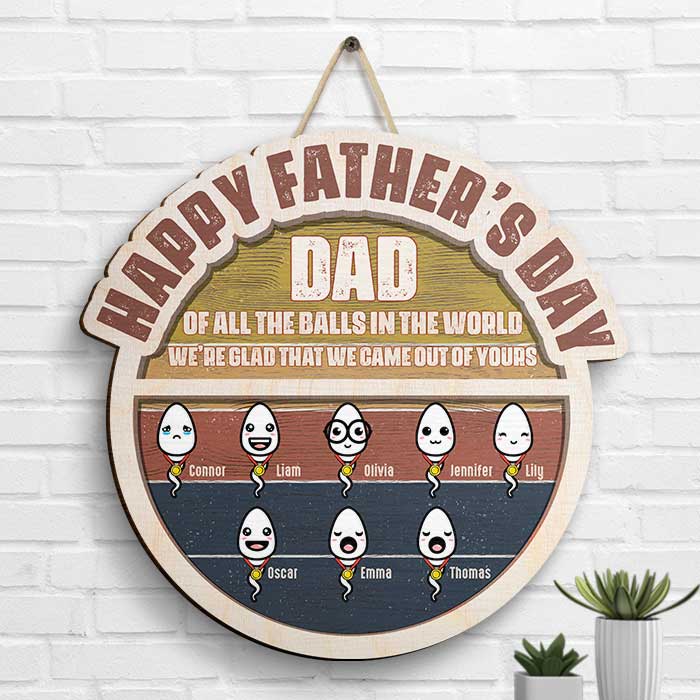Nous sommes sortis du tien - Panneau en bois personnalisé - Cadeau pour papa, cadeau pour la fête des pères