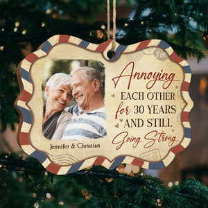 Couple toujours aussi fort - Décoration de Noël personnalisée en bois avec photo en forme de Benelux - Télécharger une image, cadeau pour couple, mari et femme, anniversaire, fiançailles, mariage, cadeau de mariage, cadeau de Noël