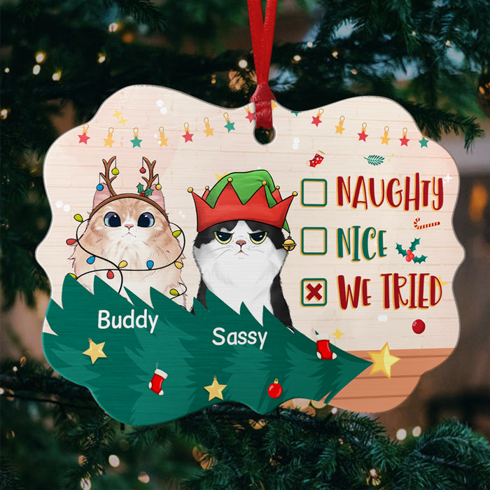 J'ai été un très bon chat/chien cette année - Décoration de Noël en bois personnalisée en forme de Benelux - Cadeau pour les amoureux des animaux, cadeau de Noël