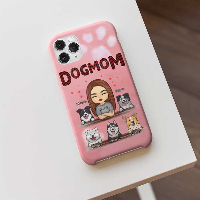 Tous mes enfants ont des pattes - Cadeau pour maman chien, maman chat - Coque de téléphone personnalisée