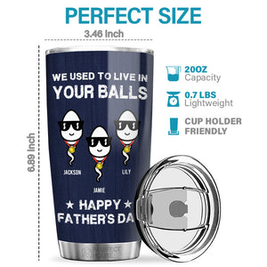 J'ai un héros, je l'appelle papa - Gobelet personnalisé pour la famille - Cadeau de fête des pères, d'anniversaire pour papa